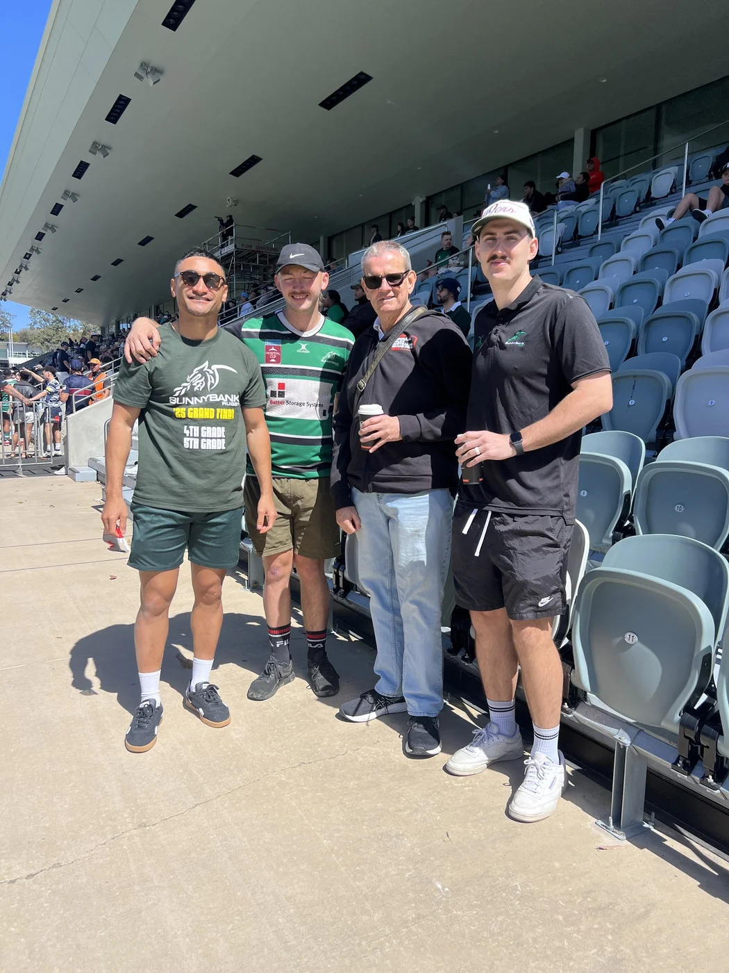 A group enjoying a community sporting event